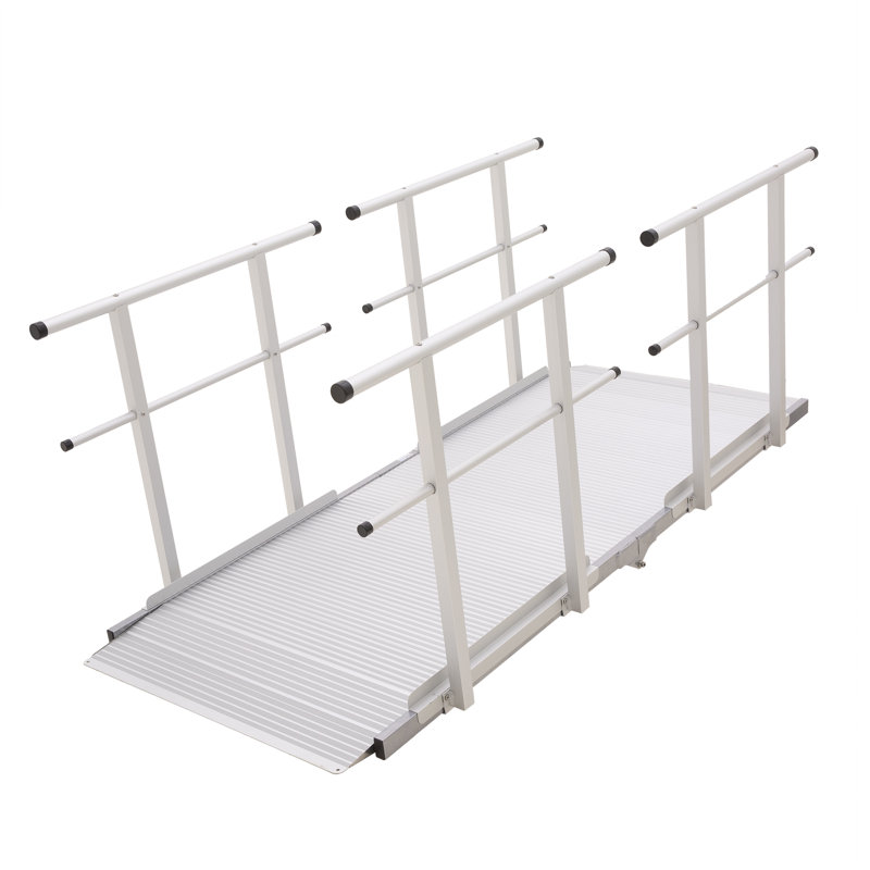 Rampes d'accès en aluminium 10 po, H 7 po x l 41,5 po x P 83 po