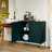 Wood 32" H 2-Door Accent Cabinet with Metal Legs-249371162
