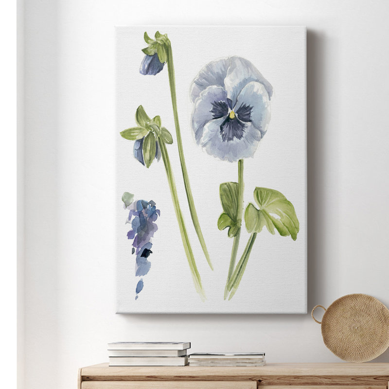 " Pansy Study I ", 60" H x 40" W x 1" D