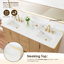 Siena 72" Double Bathroom Vanity with Grain White Engineered Stone Countertop with Mirror