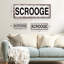 Plaque en métal Scrooge Christmas-1233521706