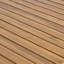 Table de salle à manger d'extérieur en bois massif de 69 po
