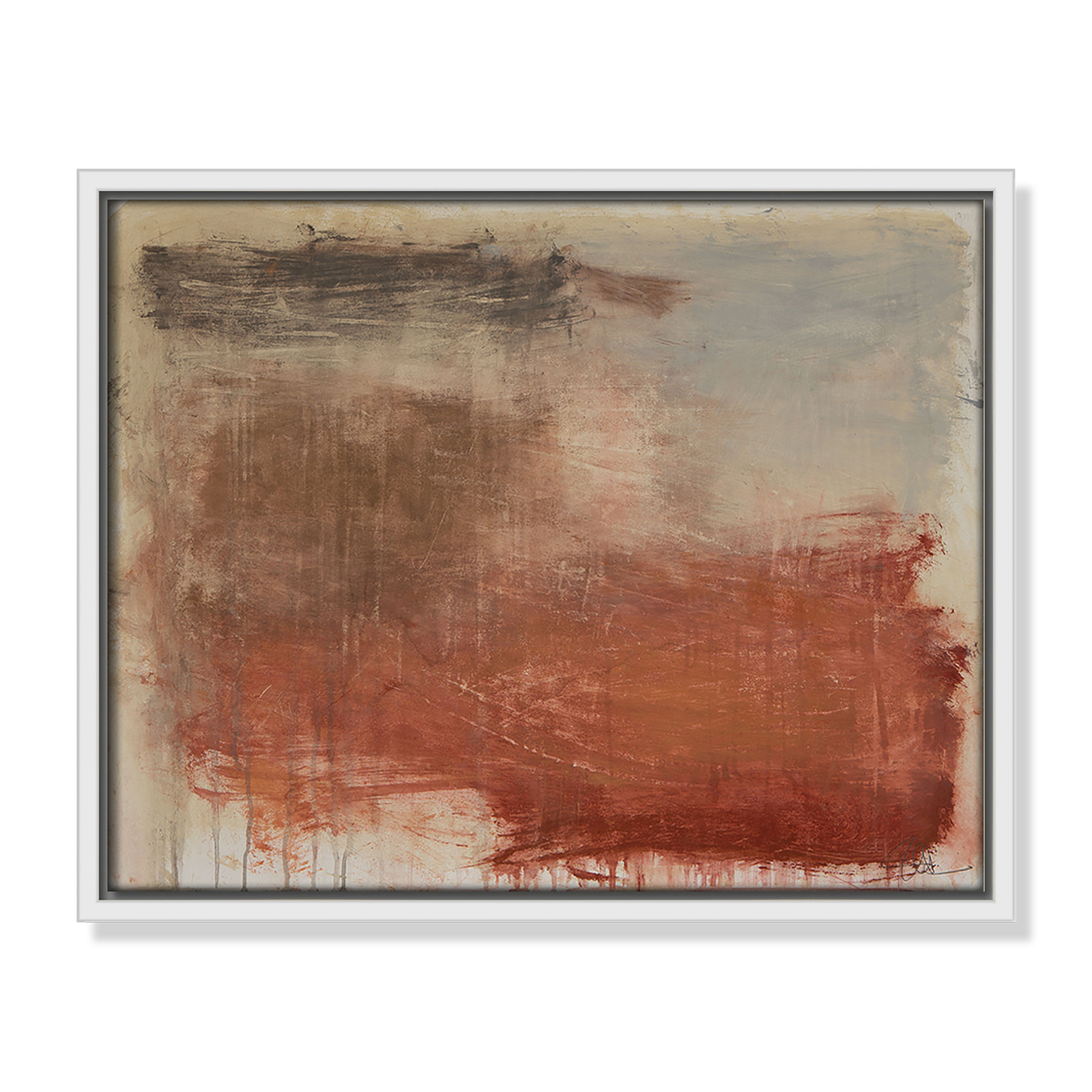 Colin "Autumn Over The Riviera" Print, 12.5" H x 15.5" W, White