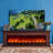 Black Solid Wood TV Cabinet Fireplace-117794174