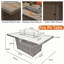 Rectangular 7 - Piece 6 - Person 160Cm L Outdoor Lounge Table Set-1176151107
