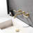 3 Hole Wall-Mounted Bathroom Sink Faucet with Lever Handles-96025421-133650936