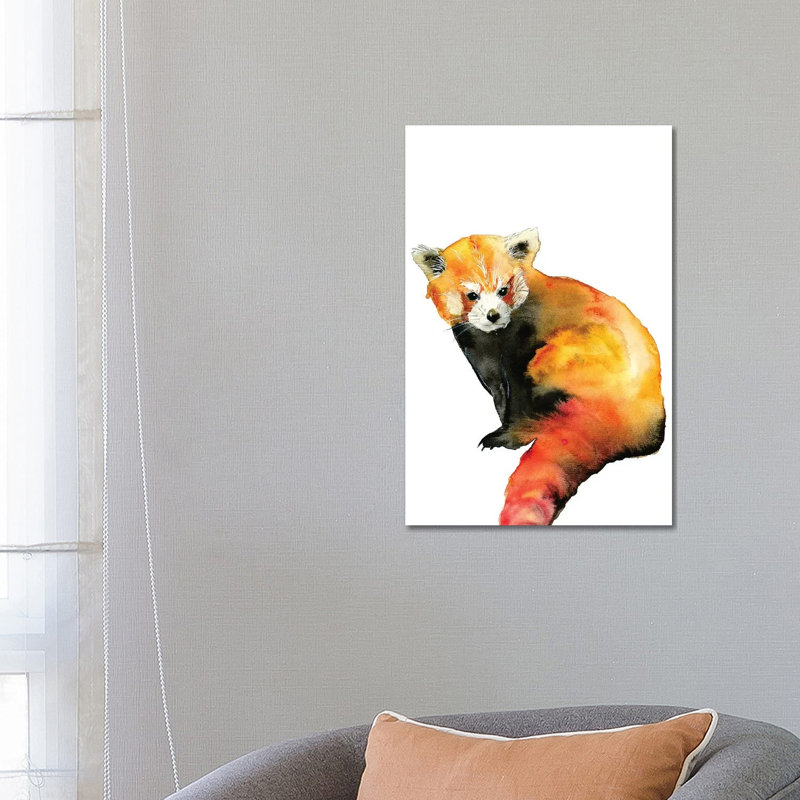 Red Panda by ANDA Design - Wrapped Canvas Gallery-Wrapped Canvas Giclée, 66.04 cm H x 45.72 cm W x 1.91 cm D