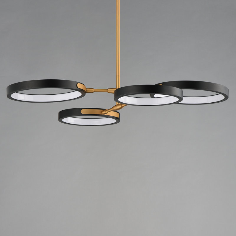 Hoopla-Chandelier, Black / Gold