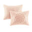 Blush chenille médaillon à franges - Rehaussez l'attrait de votre chambre à coucher