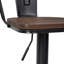 Aggappera Swivel Adjustable Height Counter Stool with Metal Frame