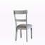 Chaise d'appoint Alpenglow en tissu deux tons gris et finition gris perle (ensemble de 2)