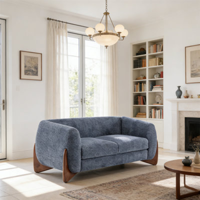 Causeuse Boucle (bleu marine)