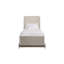 Lit gigogne double Taupe