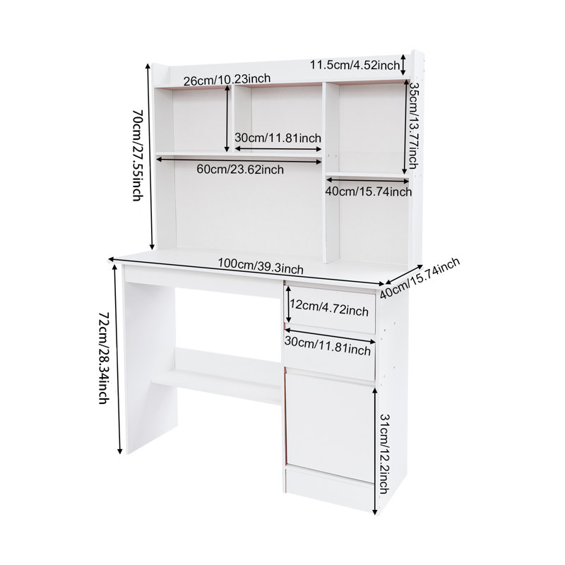 Bureau d'ordinateur 39,37 po Home Office, 39.37inch