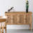 Modern Burlywood Solid Wood Sideboard