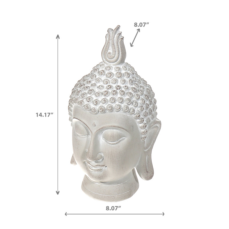 Figurine d'extérieur petite tête de bouddha