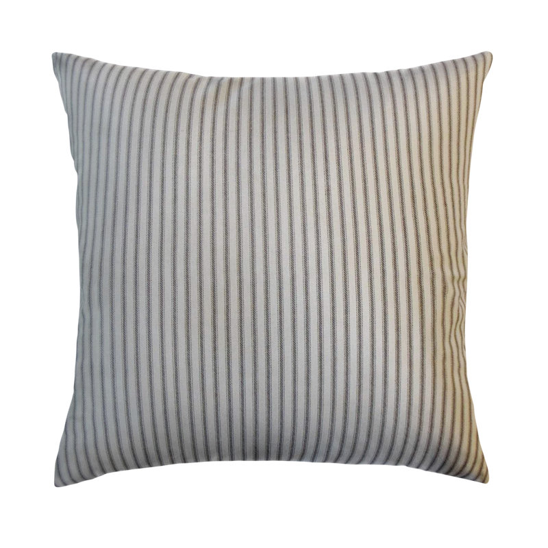 Square Pillow Cover & Insert, Black
