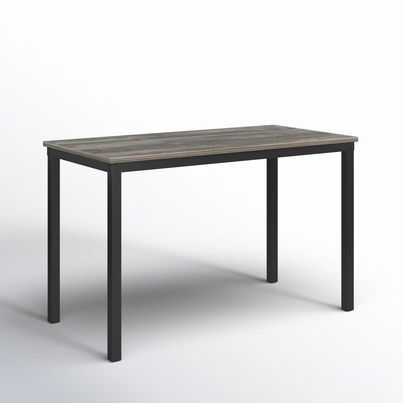 Table de salle à manger Driggers 23,62 po, H 29,52 po x L 47,26 po x l 23,62 po, Noir, Chêne noir