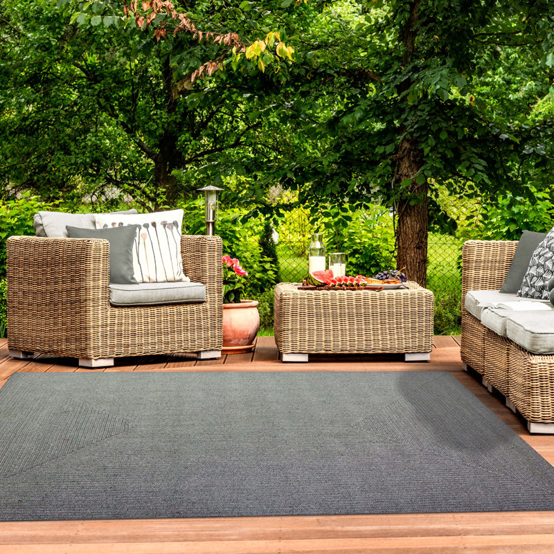 Tapis intérieur / extérieur tressé Neufeld, Rectangulaire 3 pi x 5 pi