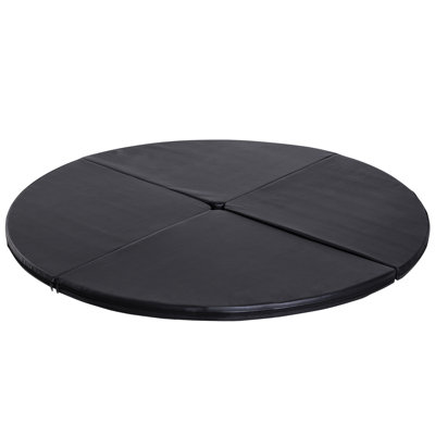 Pole Dance Mat, 2 po x 5 pi, pliable, noir. Intérieur en mousse pour. Housse imperméable. Convient à plusieurs bases standards. Idéal pour débutants, pliable et épais, 5 pi de largeur, fait avec des danseurs