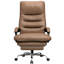 Ergonomic High Back Office Chair with Footrest, Faux Leather Executive Desk Chair-1212913733