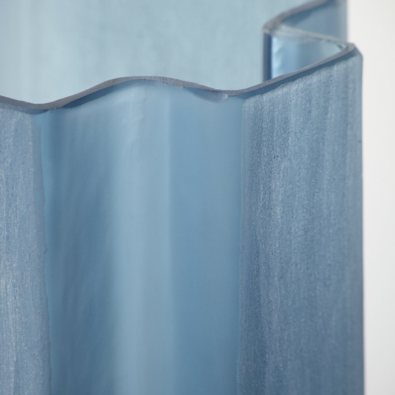 Sayan Glass Table Vase, 8.5" H x 7.5" W x 5.25" D