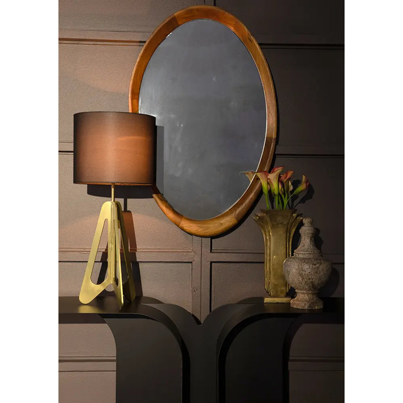 Chloe Oval Solid Wood Mirror