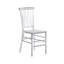 Ensemble de 2 chaises empilables en acrylique transparent de style Chiavari