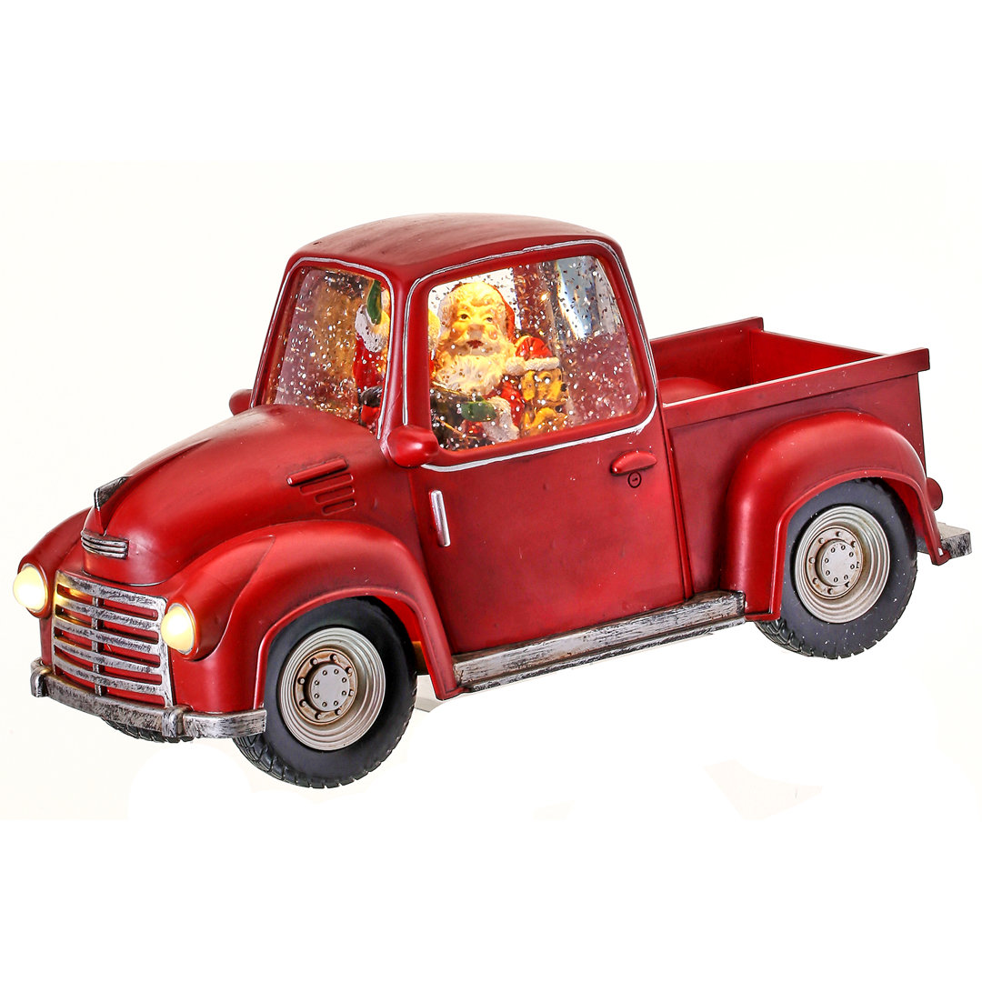 Battery Operated Timer Santa in Truck Water Globe The Holiday Aisle®