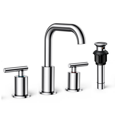 Widespread Bathroom Sink Faucet with Drain