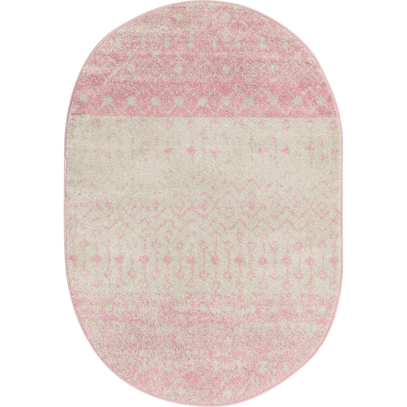 Bradley-Joe Abstract Indoor Rug, Oval 4' x 6'