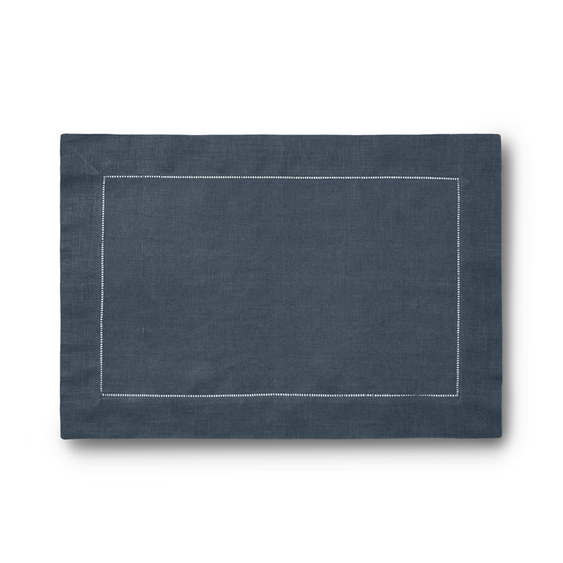 Festival Linen Rectangle Placemats, Indigo