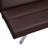 Futon Sofa Bed, Faux Leather Futon Couch, Modern Convertible Folding Sofa Bed Couch with Chrome Legs, Reclining Mini Couch-2110268861