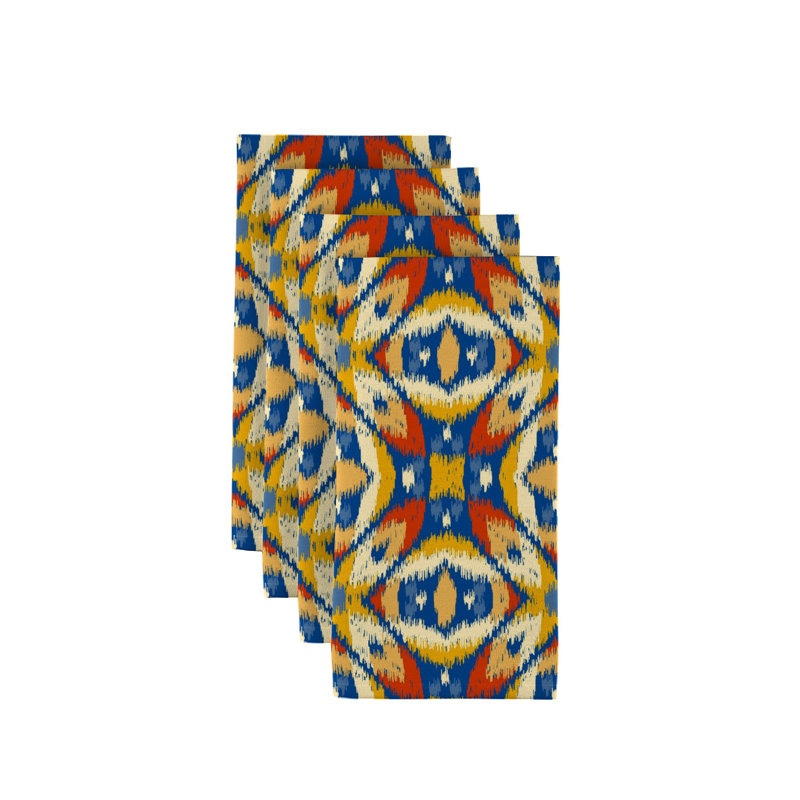 Polyester Geometric Square Napkin