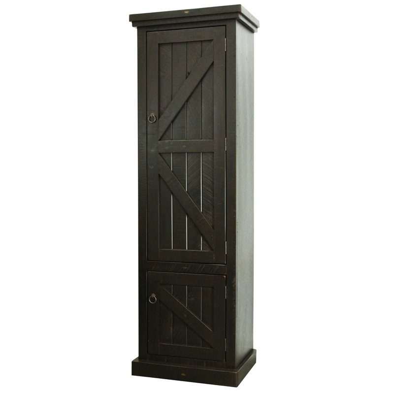 Garde-manger 75 po Jovie, Noir rustique antique