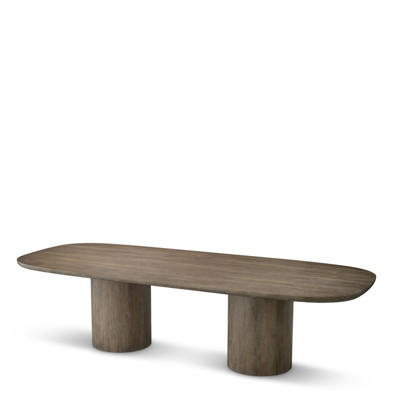 Glenmont Oval Oak Double Pedestal Dining Table