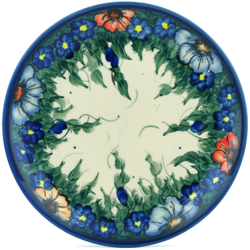Plaque décorative en céramique polonaise Spring Bouquet