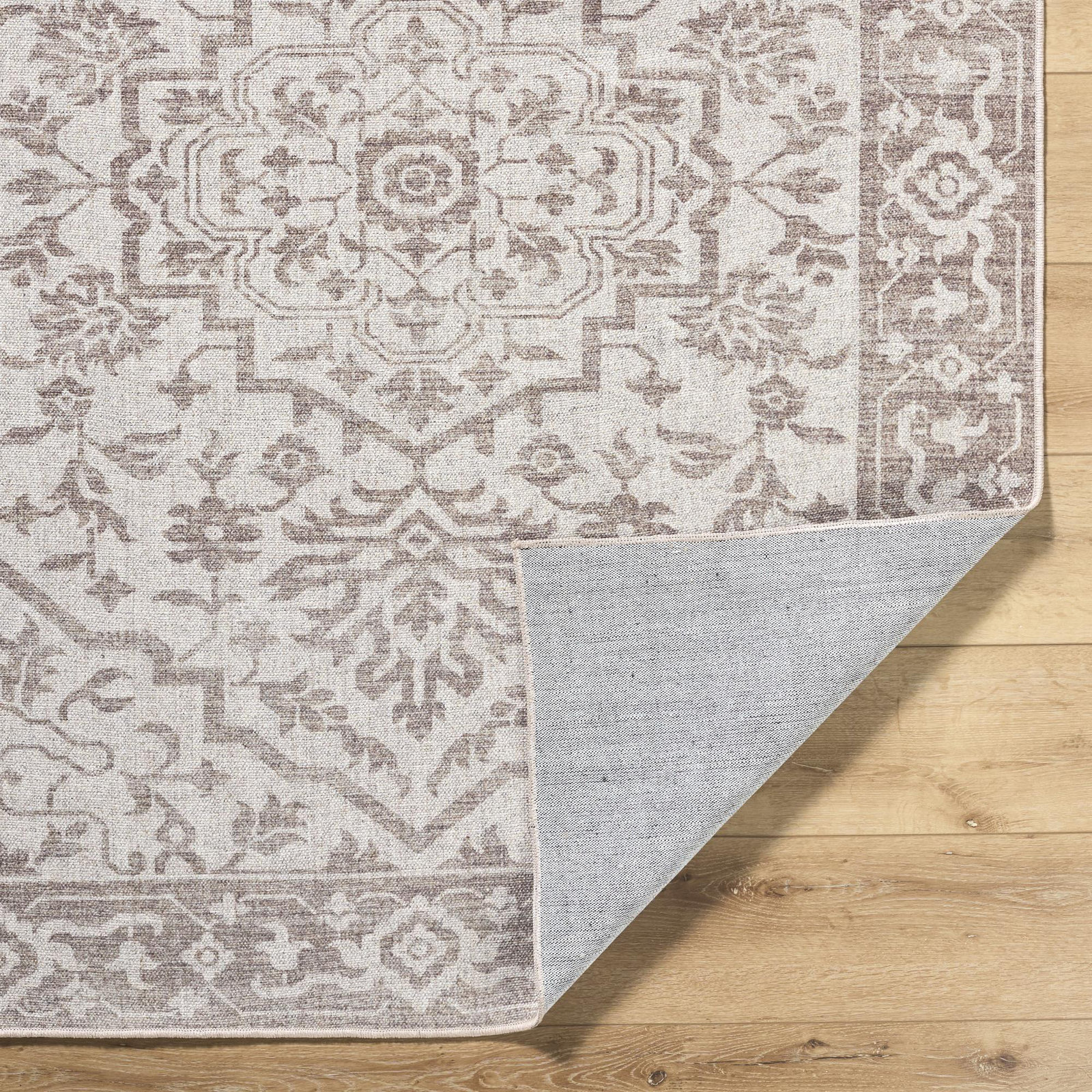 Bellecourt Machine Washable Oriental Rug, Rectangle 5' x 7'