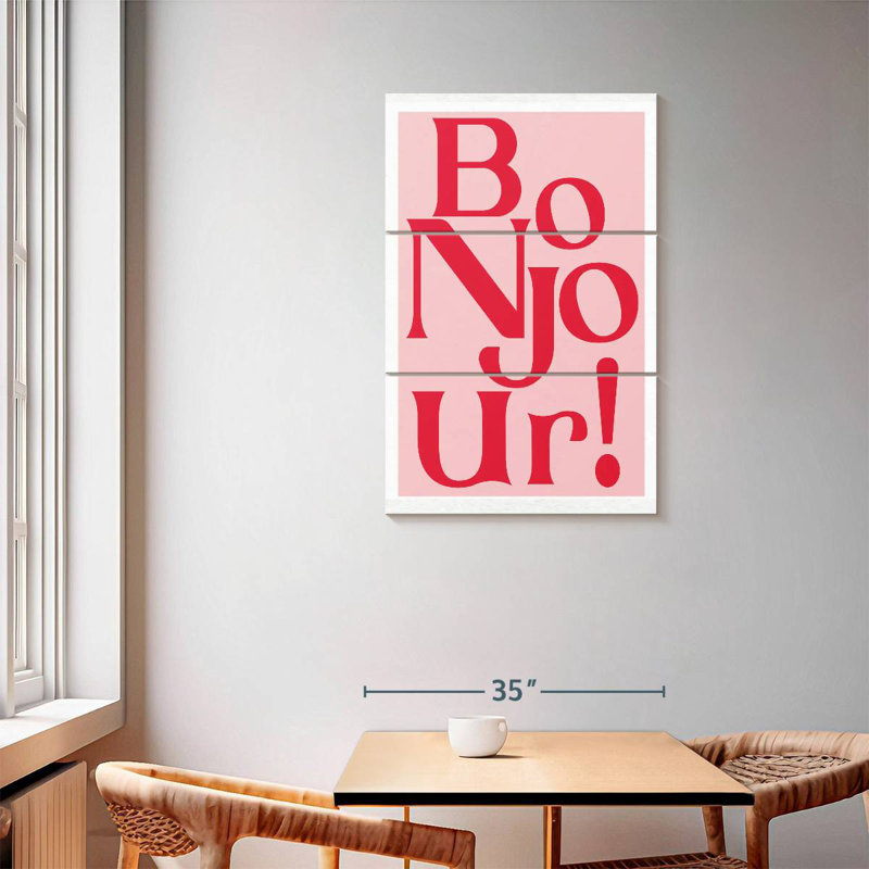 Tergel Pink Bonjour, 57" H x 36" W