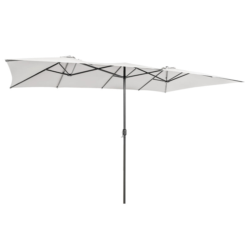Parasol de marché rectangulaire 15 pi x 9 pi Brecksville, Blanc