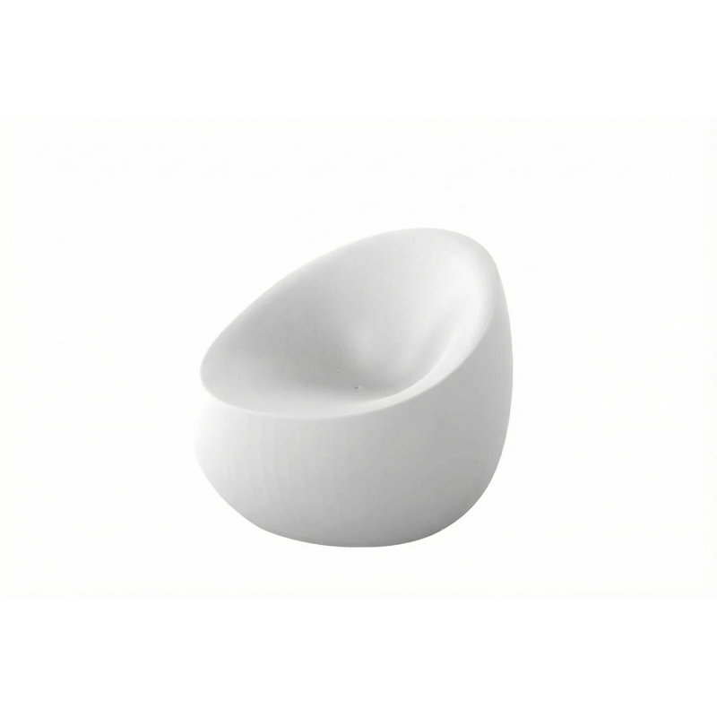 Stone Lounge Chair, White