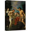 «Baptism of Christ», œuvre d'art biblique, images de la cérémonie religieuse classique, impression sur toile encadrée-123628410-123628411