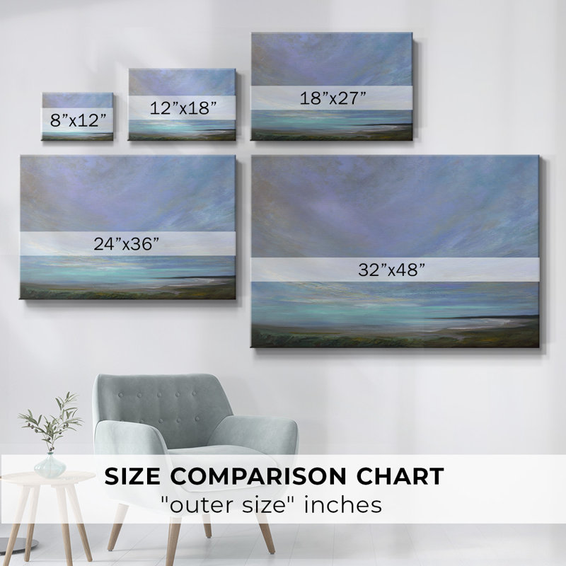 Coastal Views III-Gallery, toile tendue, H 12 po x l 18 po