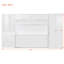 Lit escamotable double sur double avec lève-personne hydraulique et conception de bureau-619827163
