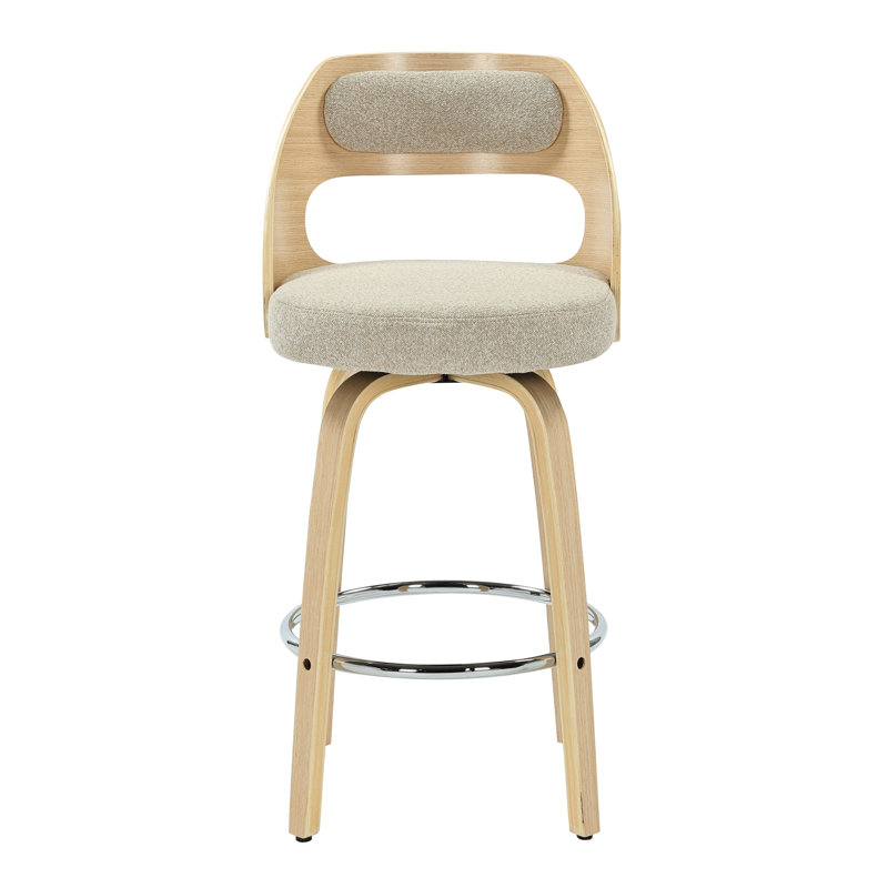 Swivel Upholstered Counter Stool, 77cm
