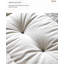 Canapé moderne de 87,7 po avec coussin blanc Samana