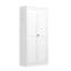 Garde-manger autoportant en métal blanc de 61 po, 4 tablettes, 110 lb par tablette, installation pour outils, teinture, garde-manger peu encombrant avec tablettes réglables, capacité de 110 lb, assemblage de 30 minutes, ventilé