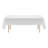 White Tablecloths for Rectangle Tables, 60 x 102 Inches, Reusable and Machine Washable Table Clothes, Wrinkle-Resistant Polyester Fabric Table Covers for Wedding, Party, Banquet-900043369