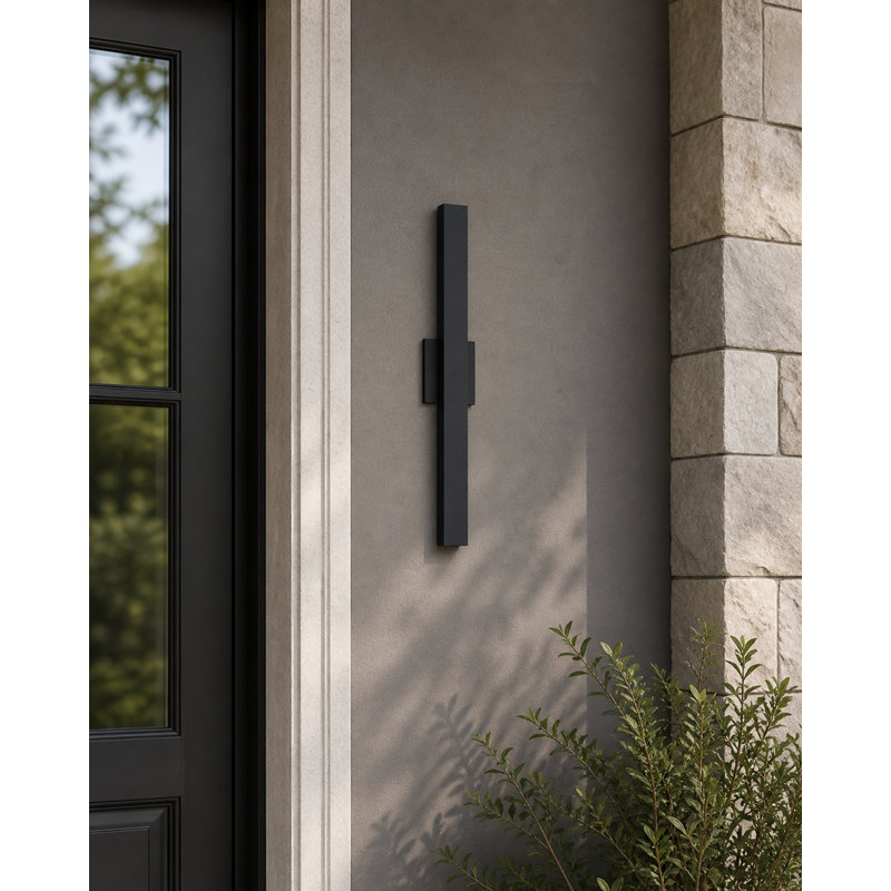 Fixation murale Chesnet, H 18 po x l 4,5 po x P 2,75 po, Noir