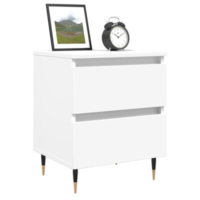 Solley 40cm W Iron Bedside Table